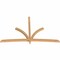 Ekena Millwork Davenport Timber Gable Bracket, Western Red Cedar, 108"W x 68"H x 3 1/2"D x 3 1/2"F, 15/12 Pitch GBW108X68X0404DAV00SWR - alternate 4
